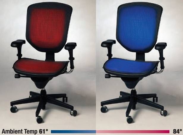 Krzesło z termoregulacją - pomysłowy sposób na przetrwanie upałów (Fot. Temptronics.com)