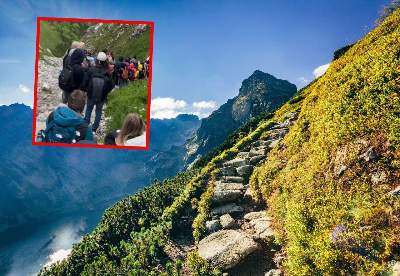 Tłumy turystów w Tatrach. Kobylarzowy Żleb z prawdziwym oblężeniem