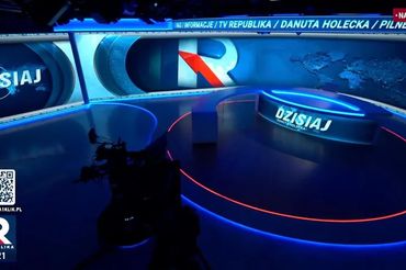 Studio programu "Dzisiaj", fot. Republika
