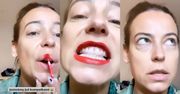 Anna Mucha odpowiada fance, która wytknęła jej ubrudzone szminką zęby: "Jak ty nic nie wiesz o życiu i o świecie"