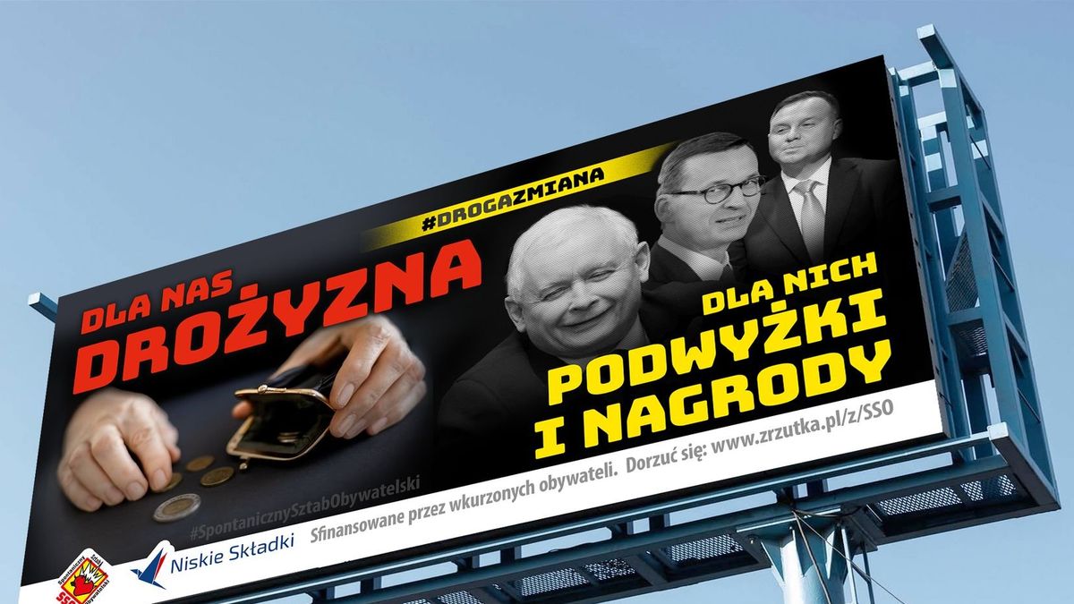 Nowe billboardy Spontanicznego Ruchu Obywatelskiego 