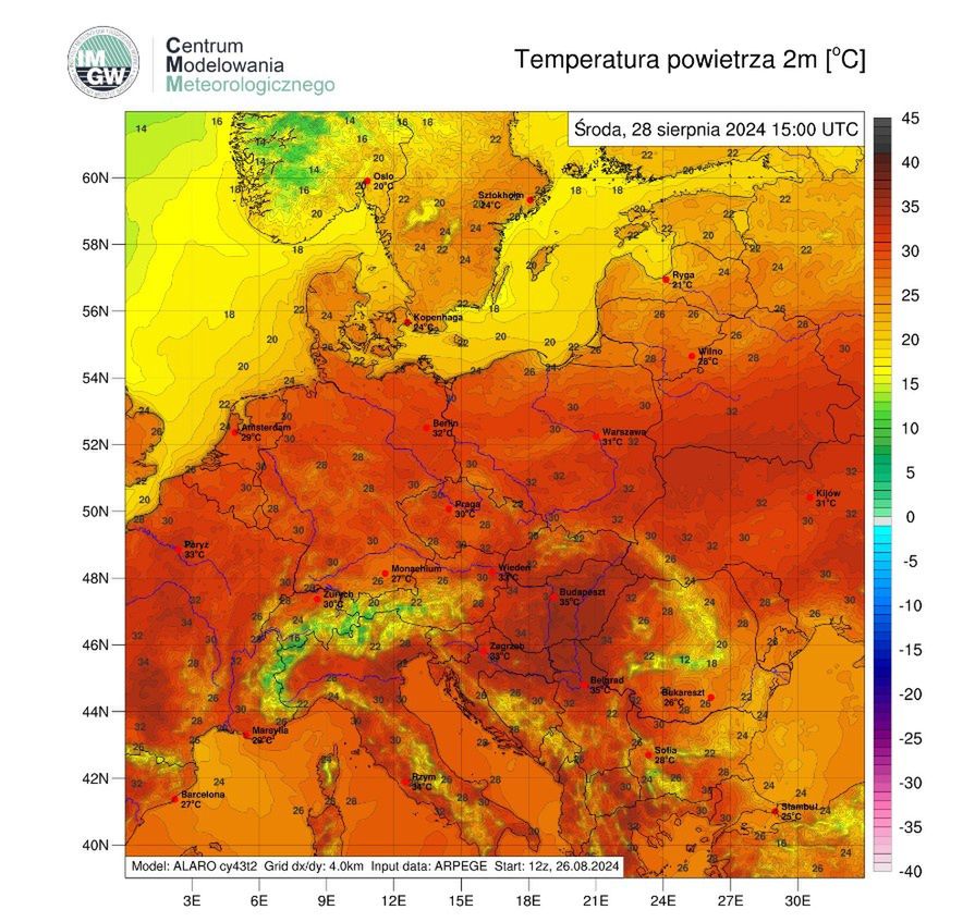 Prognoza IMGW na środę