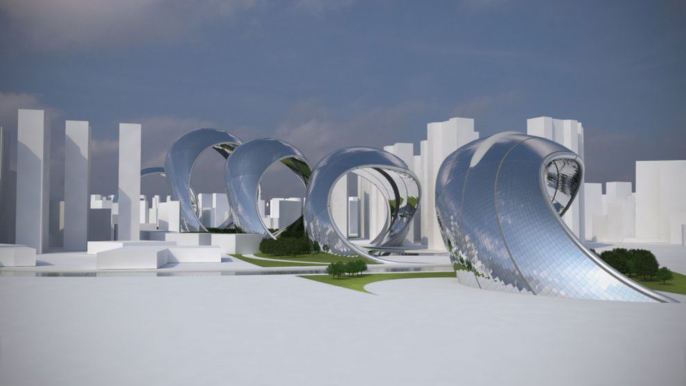 Architektoniczny smok w samym centrum Szanghaju 5