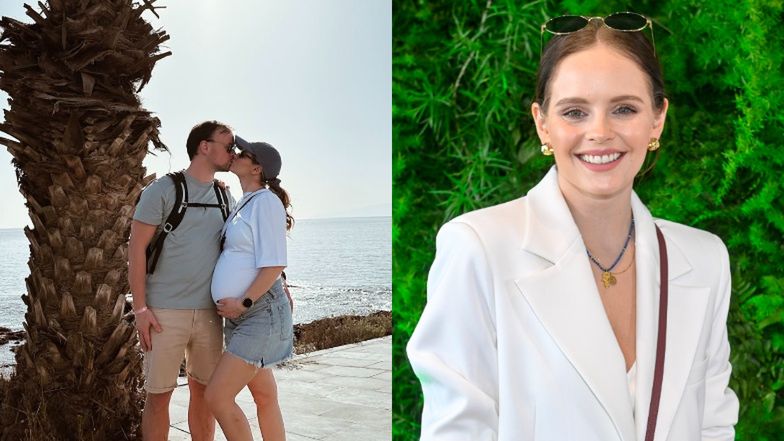 Olga Kalicka w objęciach ukochanego