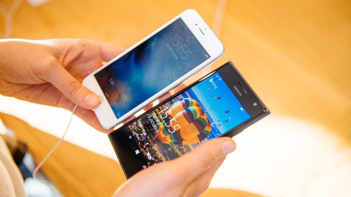 iPhone 6s i Nokia Lumia z depositphotos