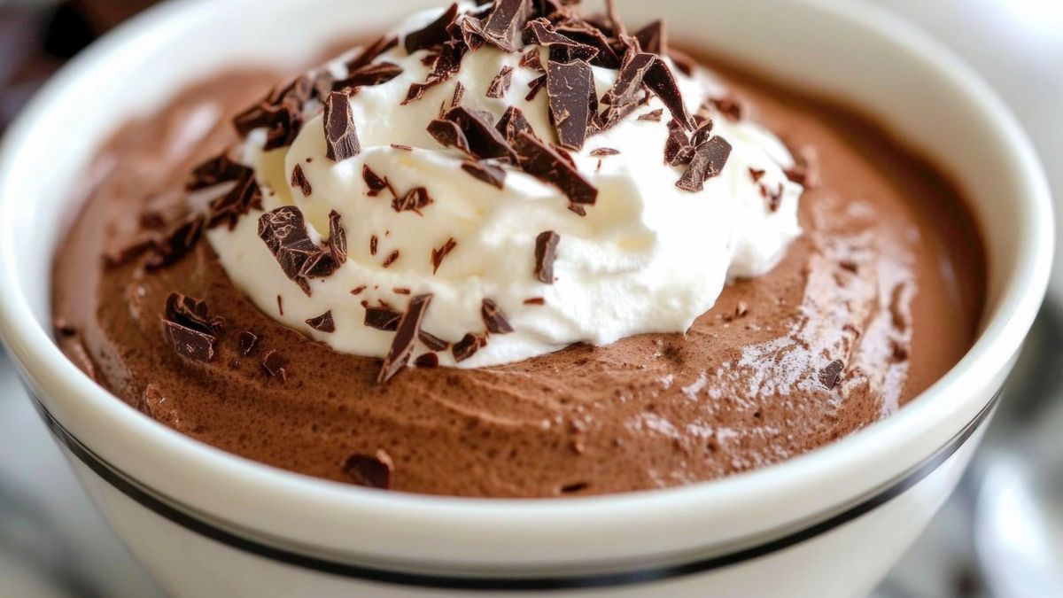 Puszysty mus czekoladowy