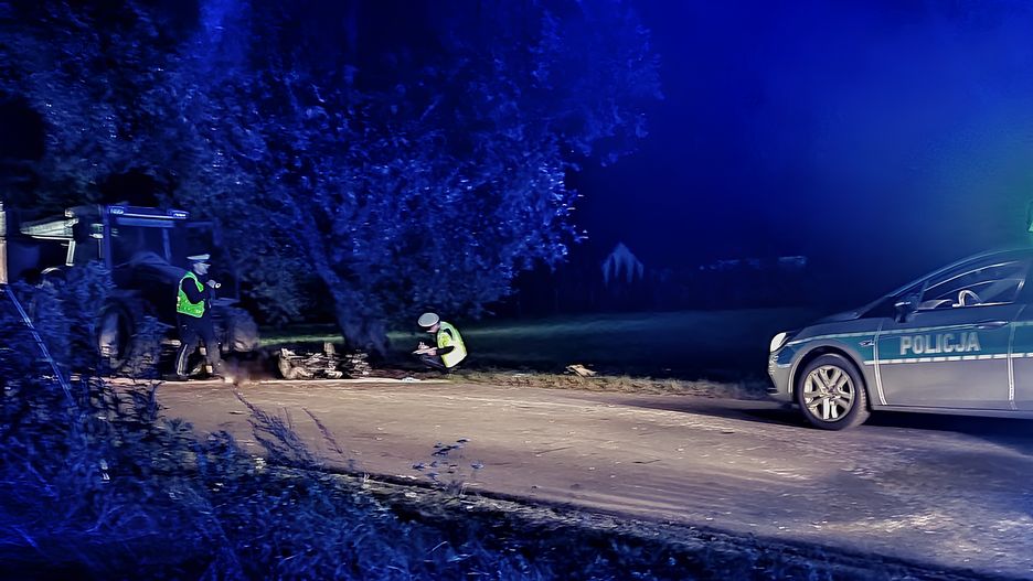 Motocyklista zginął na miejscu
