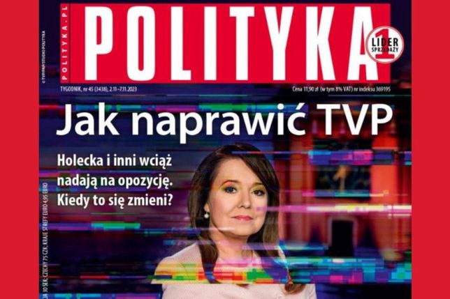 Piotr Moskalewicz jest autorem okładkowego tekstu "Jak naprawić TVP"