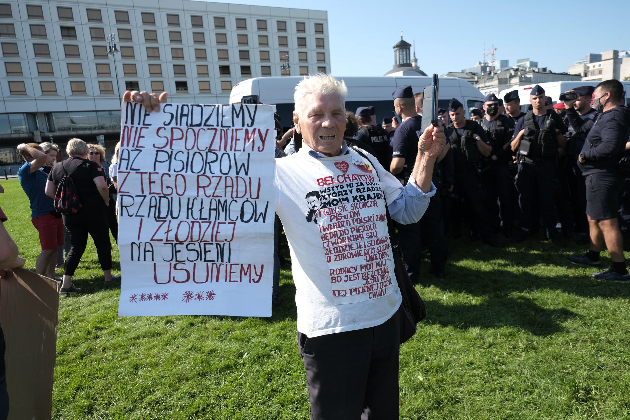 Warszawa. Uczestnicy happeningu