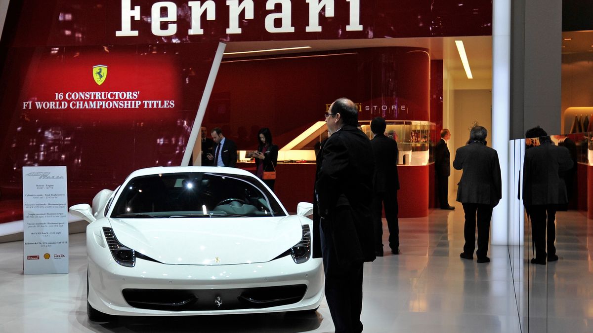 Ferrari 458 podczas swojej premiery w Genewie