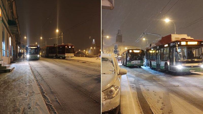 Autobusy i trolejbusy nie mogą wyjechać pod ul. Lubartowską