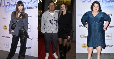 Gwiazdy wdzięczą się na ściance przed premierą spektaklu: Agnieszka Dygant, Dominika Gwit, Koterski z Leszczak... (ZDJĘCIA)