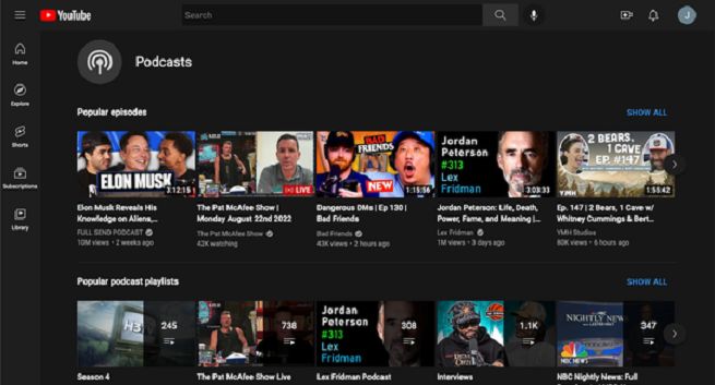 Google uruchamia dedykowaną witrynę z podcastami YouTube