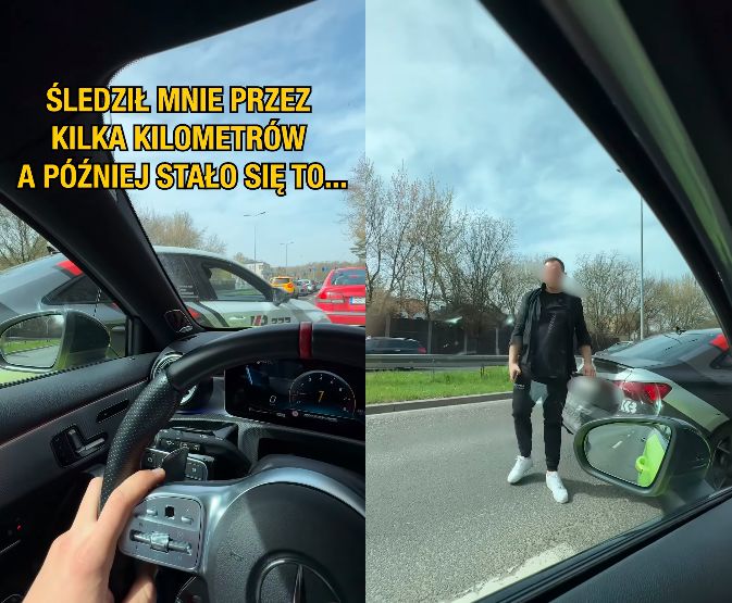 Kamil Szymczak relacjonuje wypadek. Pokazał nagranie