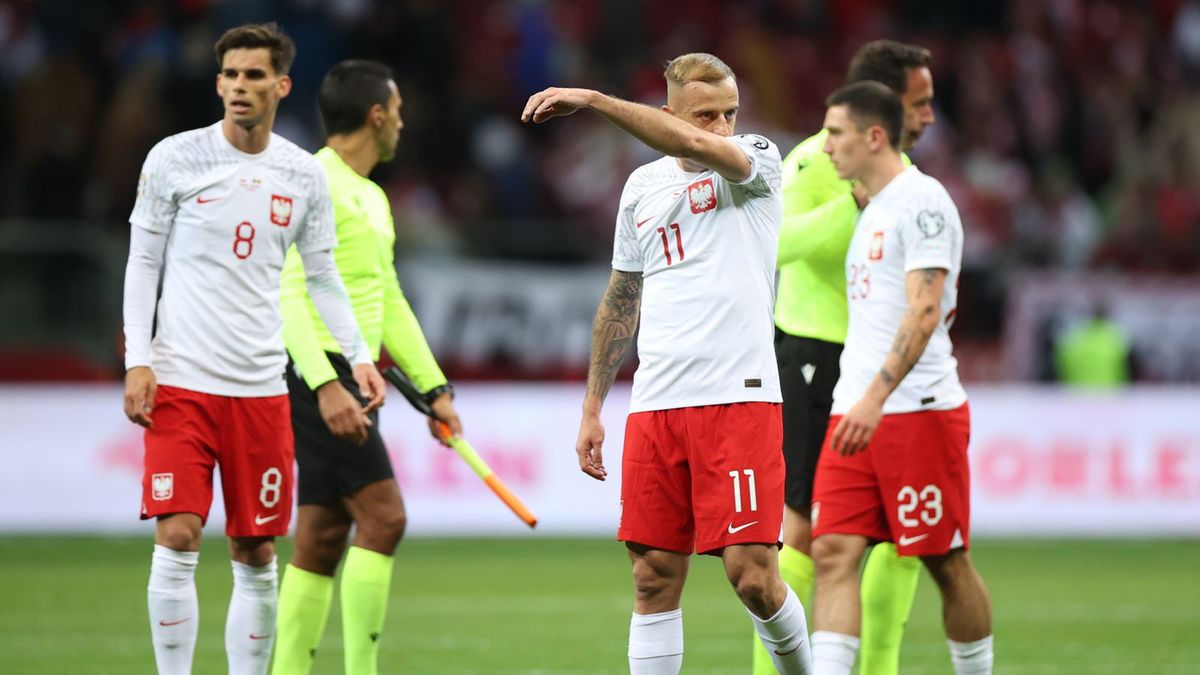 Na zdjęciu: piłkarze reprezentacji Polski po meczu z Mołdawią (1:1)
