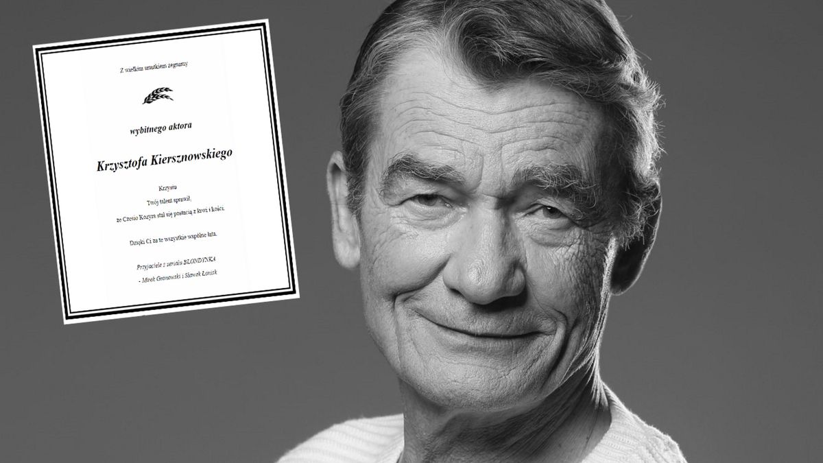 Koledzy z serialu pożegnali Krzysztofa Kiersznowskiego