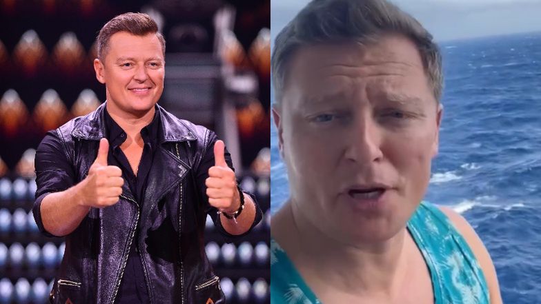 Rafał Brzozowski już na statku 