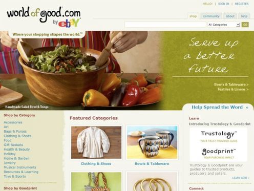 WorldOfGood.com - ekologiczny serwis aukcyjny 1
