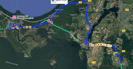 GDDKiA apeluje do kierowców. Mapy Google nie widzą drogi nad morze
