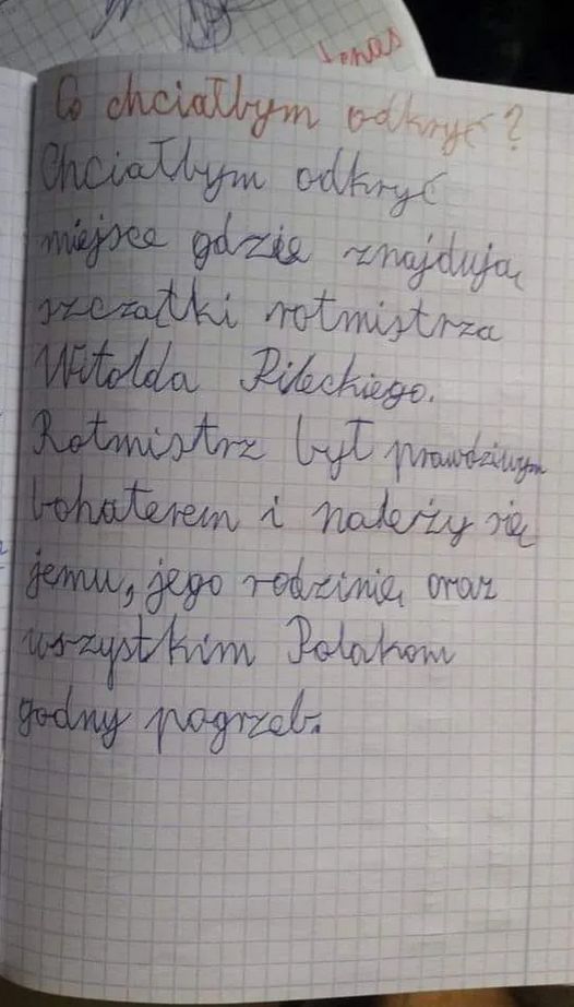 Niezwykła odpowiedź ucznia