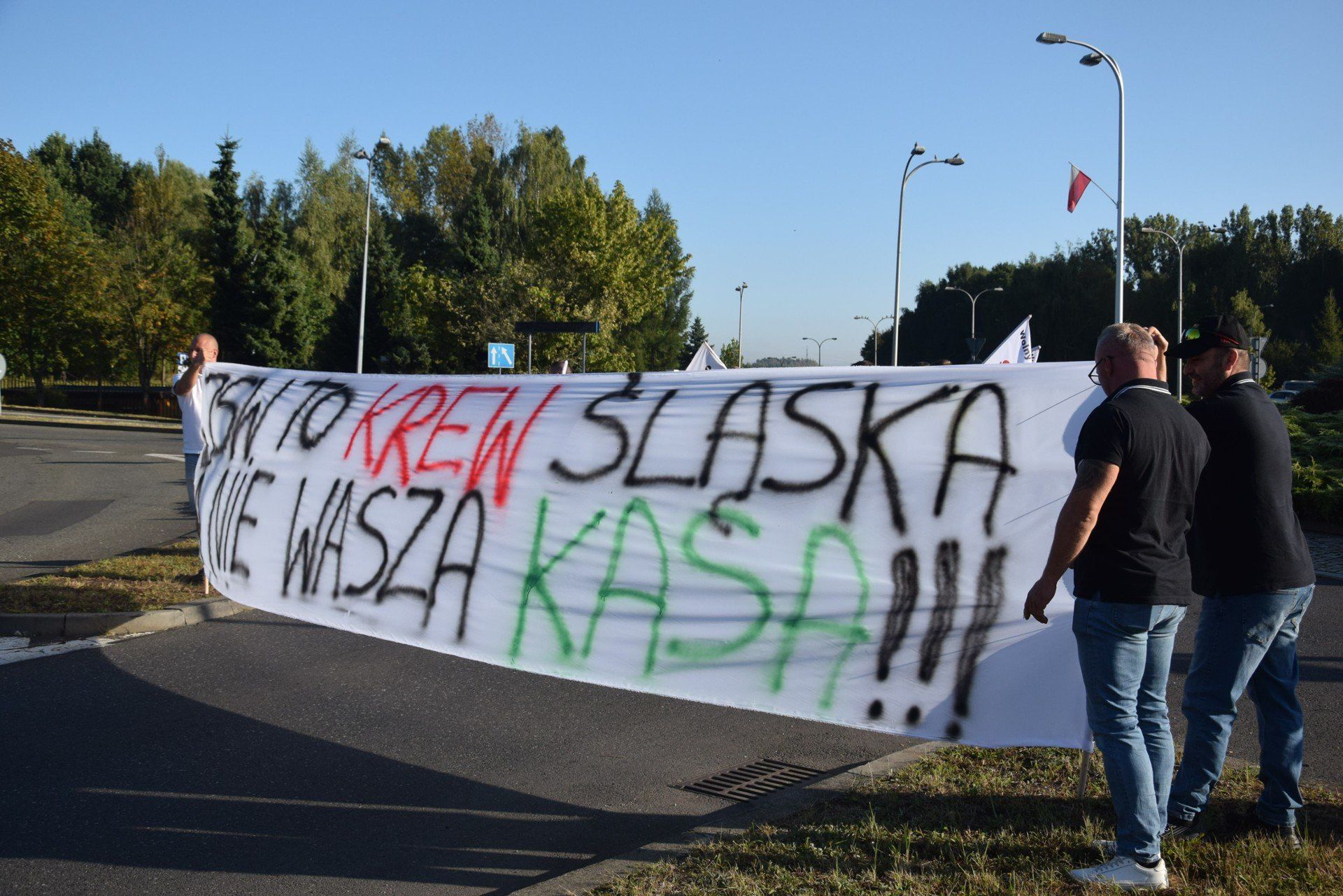 Protest WZZ &#34;Sierpień 80&#34; w Jastrzębiu