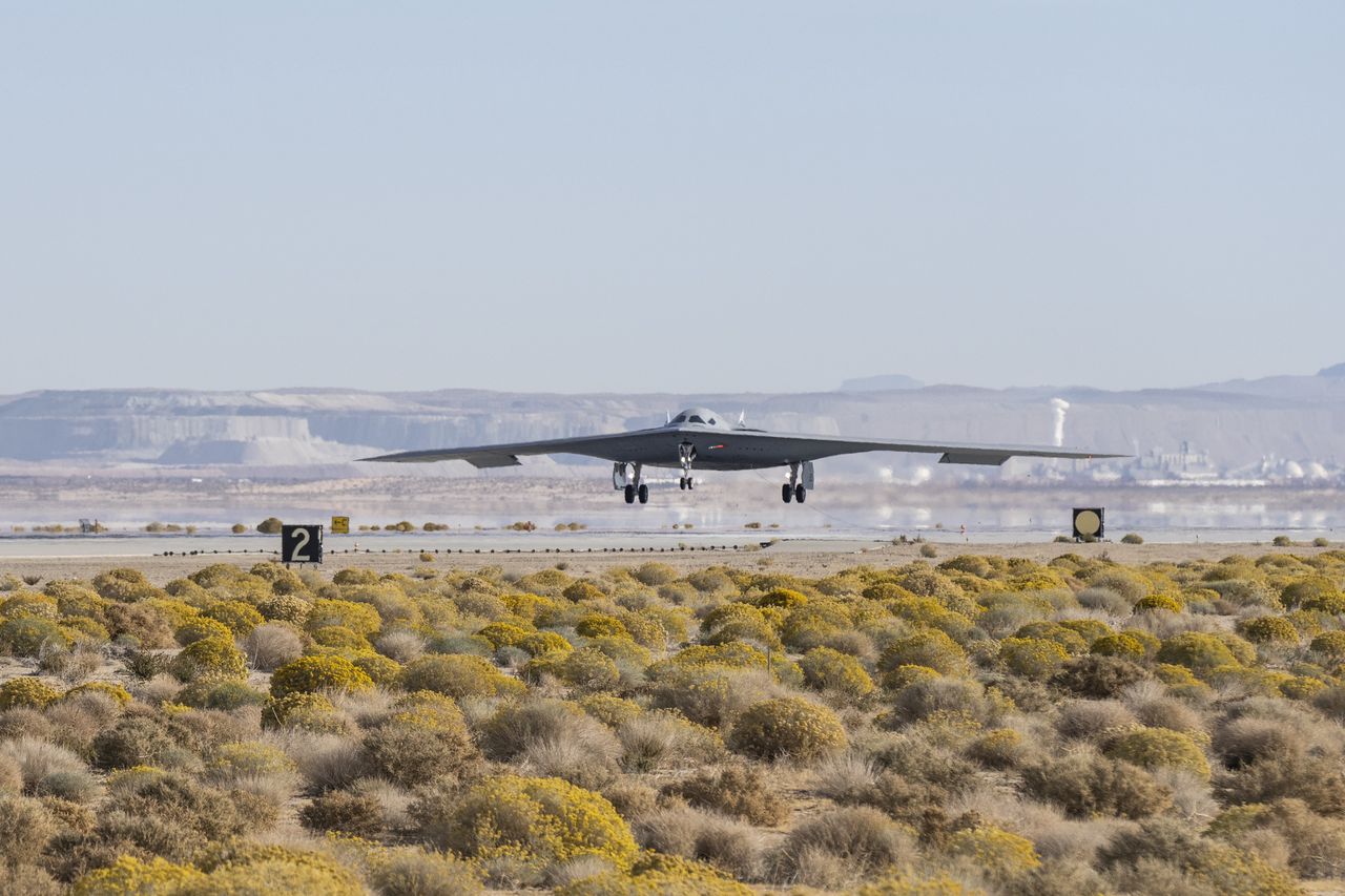 B-21 Raider during flight tests