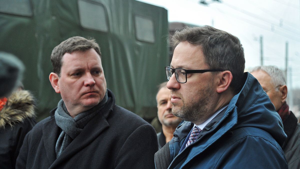 Luhansk Region receives humanitarian aid from European countriesLUHANSK REGION, UKRAINE - JANUARY 14, 2020 -  Ambassador Extraordinary and Plenipotentiary of the Republic of Poland to Ukraine Bartosz Jan Cichocki (R) attends the handover ceremony of humanitarian assistance from Latvia, Lithuania, Estonia, Finland, Poland and Sweden sent to Luhansk Region, eastern Ukraine. - PHOTOGRAPH BY Ukrinform / Future Publishing (Photo credit should read Kovalyov Oleksiy/ Ukrinform/Future Publishing via Getty Images)Future Publishinghumanitarian assistance, charity, luhansk region, handover, polish ambassador, bartosz jan cichocki