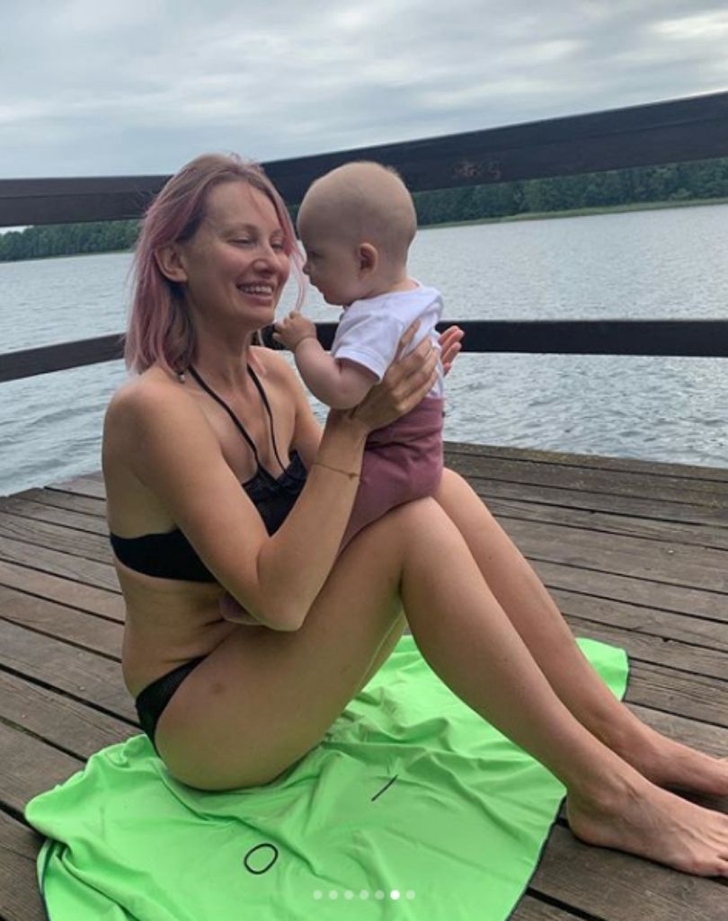 Joanna Moro z córką