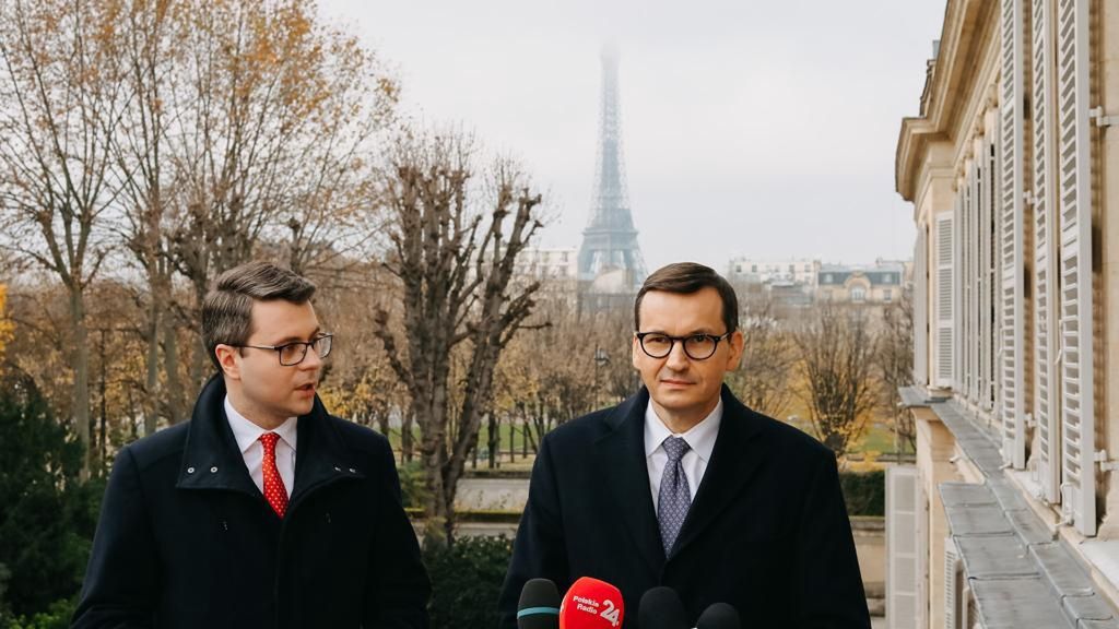 Mateusz Morawiecki w Paryżu (Twitter/KPRM)