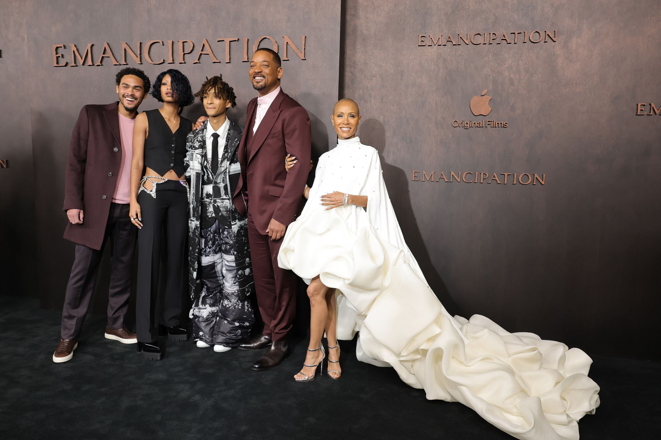 Will Smith z rodziną na premierze