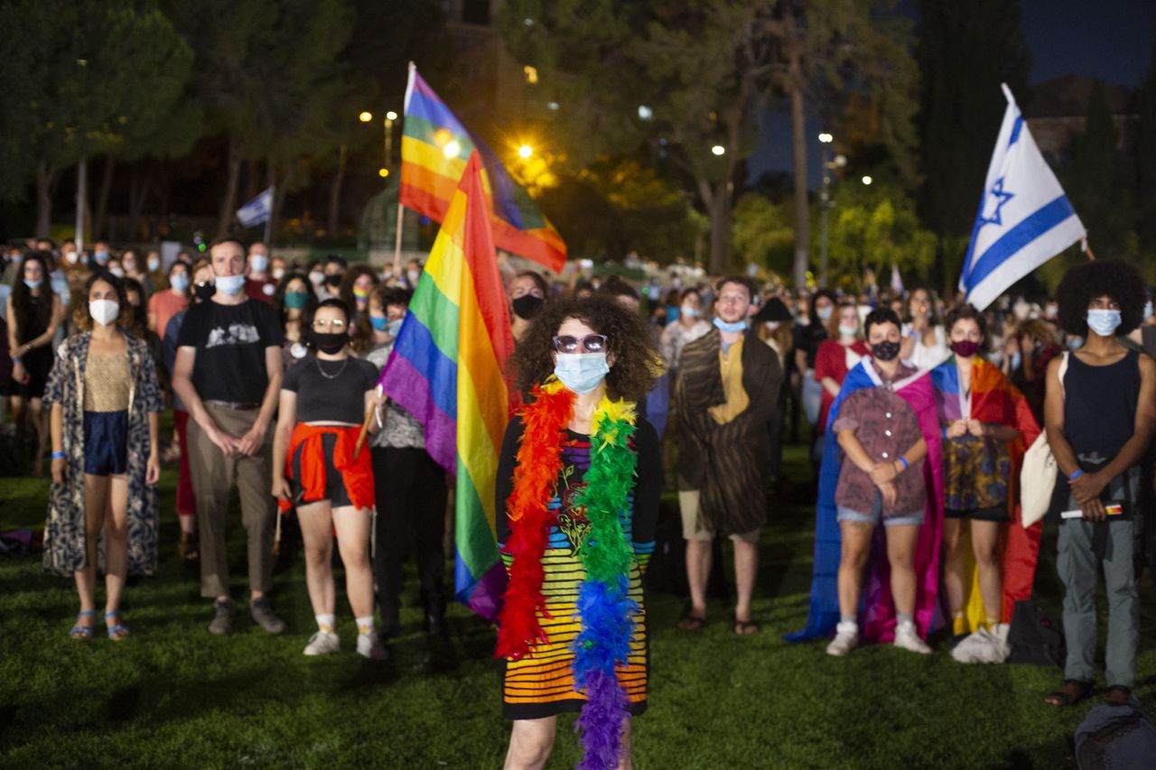 28.06.2020: demonstracja jerozolimskiej społeczności LGBT+, ograniczona co do liczebności ze względu na epidemię koronawirusa