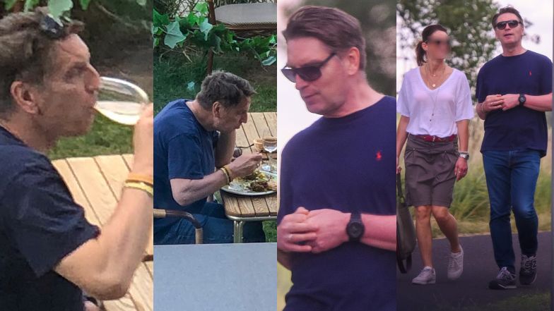 Tomasz Lis relaksuje się w restauracji z koleżanką