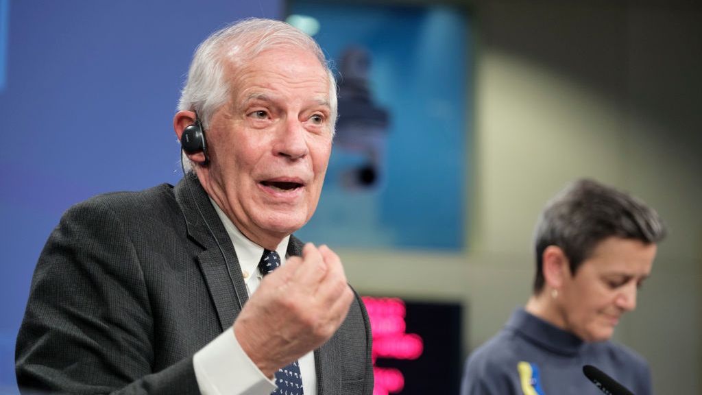 First Defence Industrial Strategy And A New Defence Industry Programme
BRUSSELS, BELGIUM - MARCH 5: EU Commissioner for Foreign Affairs and Security Policy - Vice President Josep Borrell (L) and the EU Commissioner for A Europe Fit for the Digital Age - Executive Vice President Margrethe Vestager (R) are talking to media in the Berlaymont, the EU Commission headquarter on March 5, 2024 in Brussels, Belgium. Today, the European Commission and the High Representative presented the first-ever European Defence Industrial Strategy at EU level and proposed an ambitious set of new actions to support the competitiveness and readiness of its defence industry. (Photo by Thierry Monasse/Getty Images)
Thierry Monasse
brussels, colour image, defence, march, competitiveness, defence industry, industrial strategy, readiness