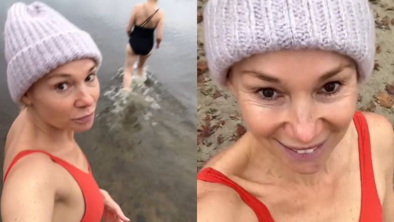 Sonia Bohosiewicz wyskoczyła na morsowanie