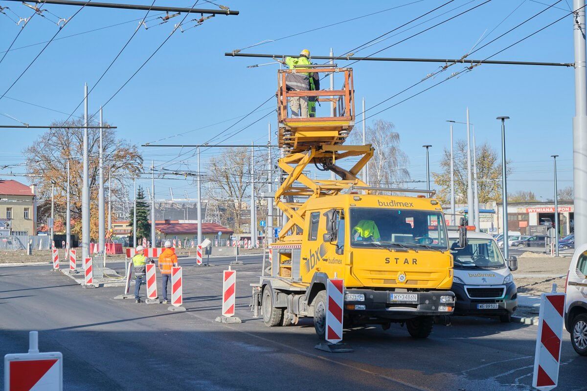 Postęp prac na budowie Dworca Metropolitalnego - listopad 2022