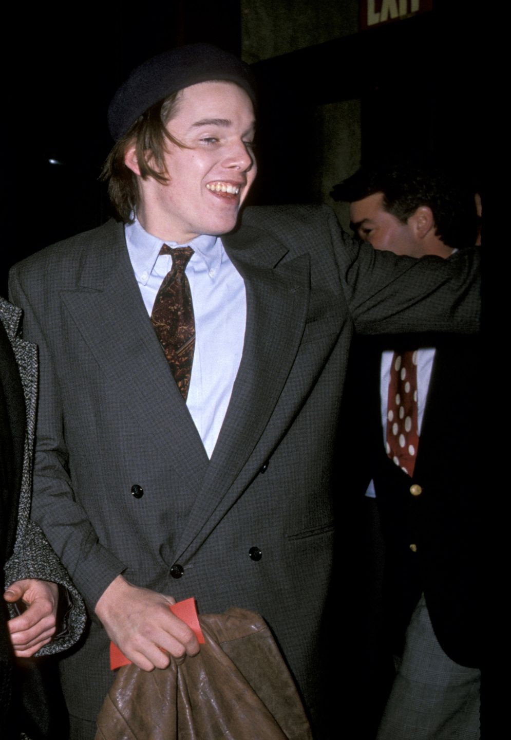 Ethan Hawke na premirze filmu "Blaze" w 1989 roku