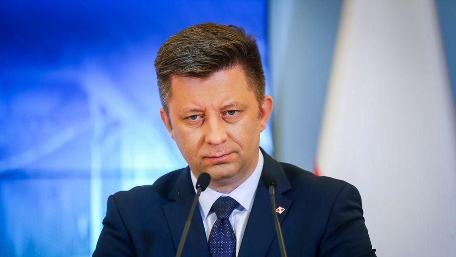Premier o zako?czeniu akcji ewakuacji z Afganistanu26.08.2021 Warszawa, konferencja prasowa premiera Mateusza Morawieckiego podsumowujaca akcje ewakuacji z Afganistanu,  Fot Tomasz Jastrzebowski/REPORTER
n/z: Michal DworczykTomasz Jastrzebowski/REPORTER
