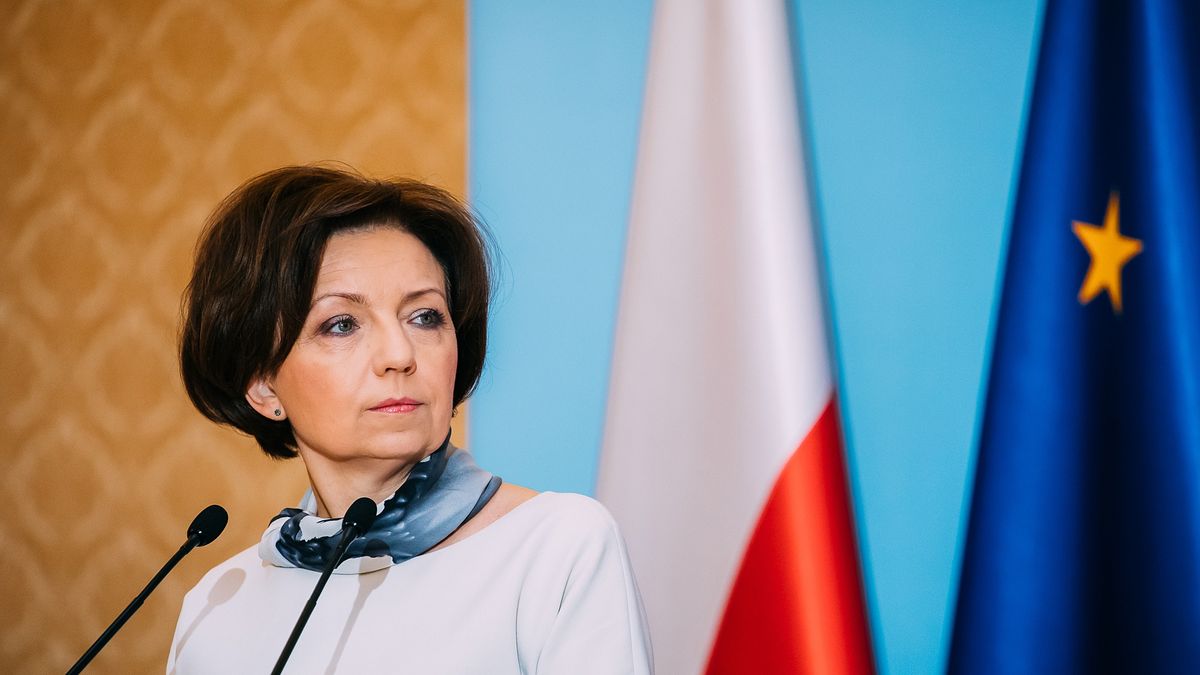 14. emerytura zagrożona? Głos zabrała minister rodziny Marlena Maląg (na zdjęciu).