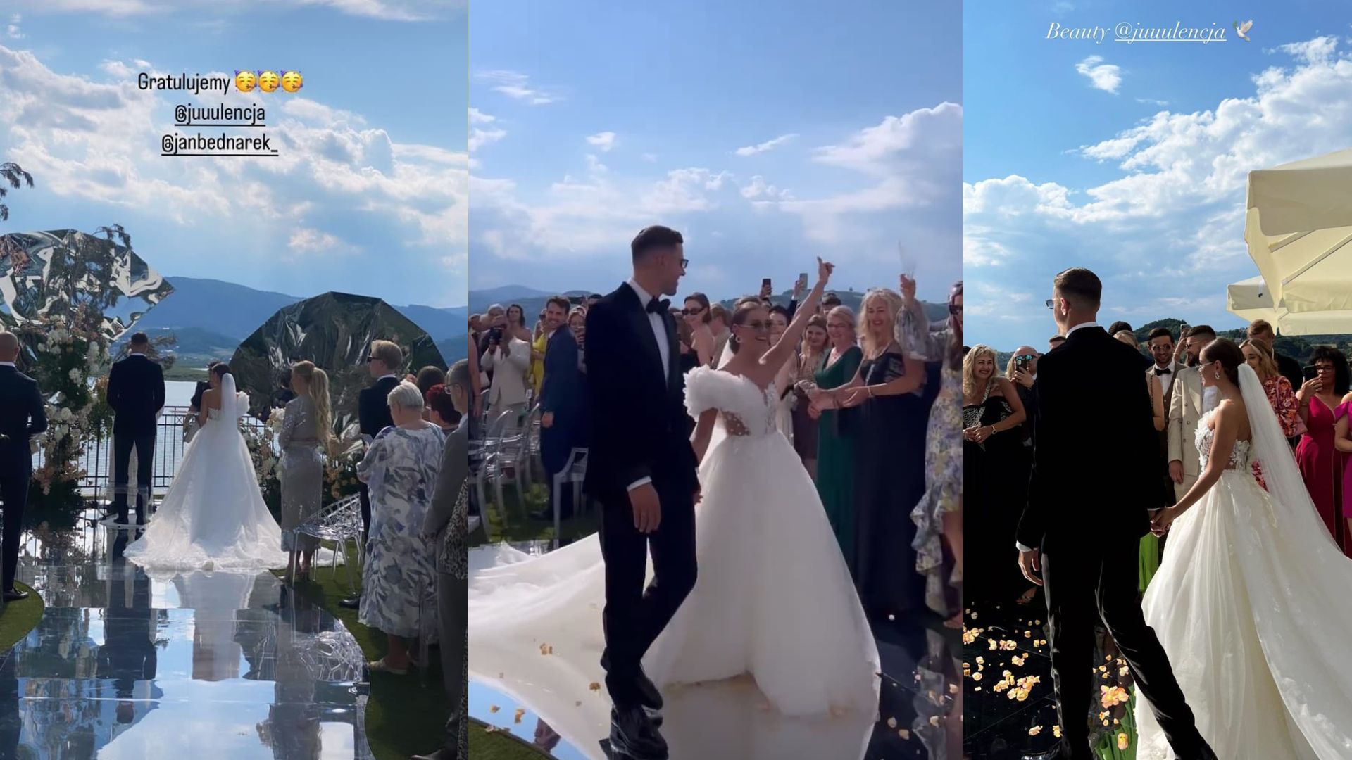 Tak wyglądało wystawne wesele Jana Bednarka i Julii Nowak 