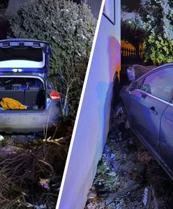 Wjechał autem w dom. Był pijany