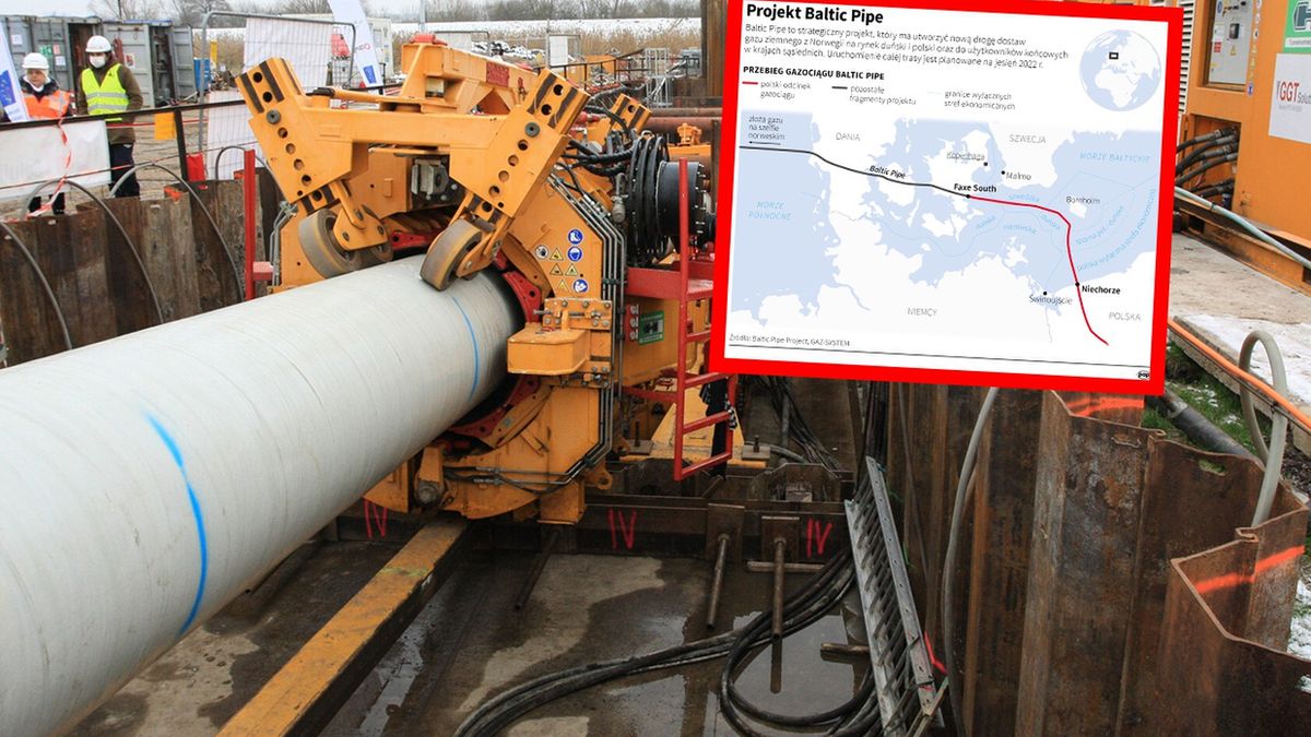 Gazociąg Baltic Pipe jest wpięty do istniejącego gazociągu Europipe 2, który doprowadza m.in. gaz z Norwegii do Niemiec. 