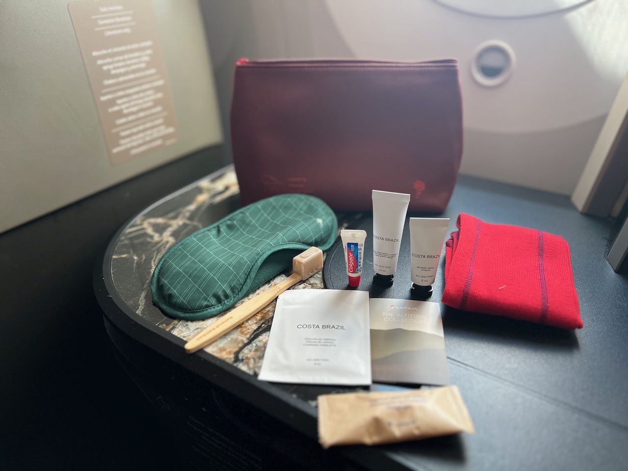 Amenity kit w klasie biznes LATAM