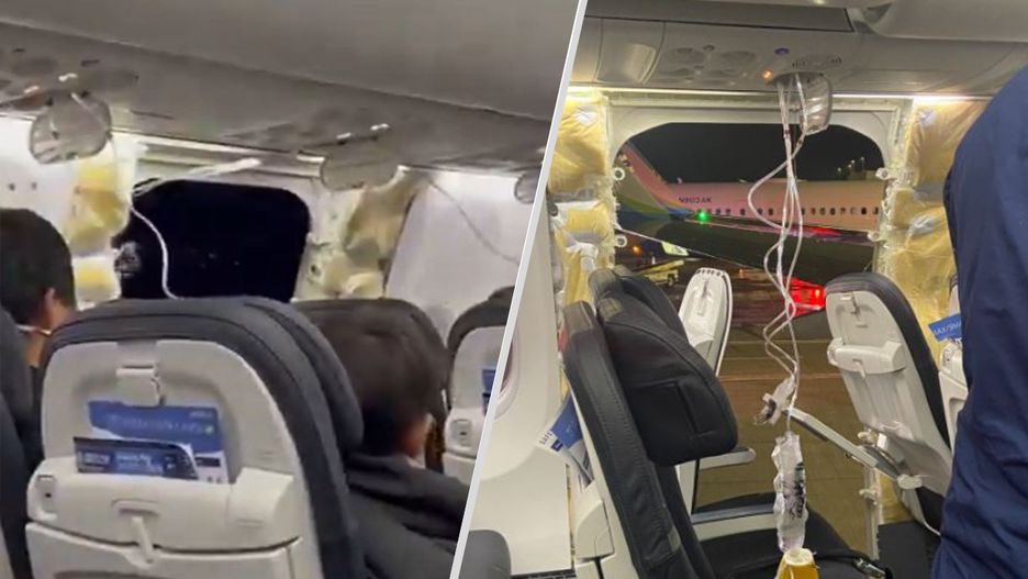 Dziura w kokpicie samolotu Alaska Airlines