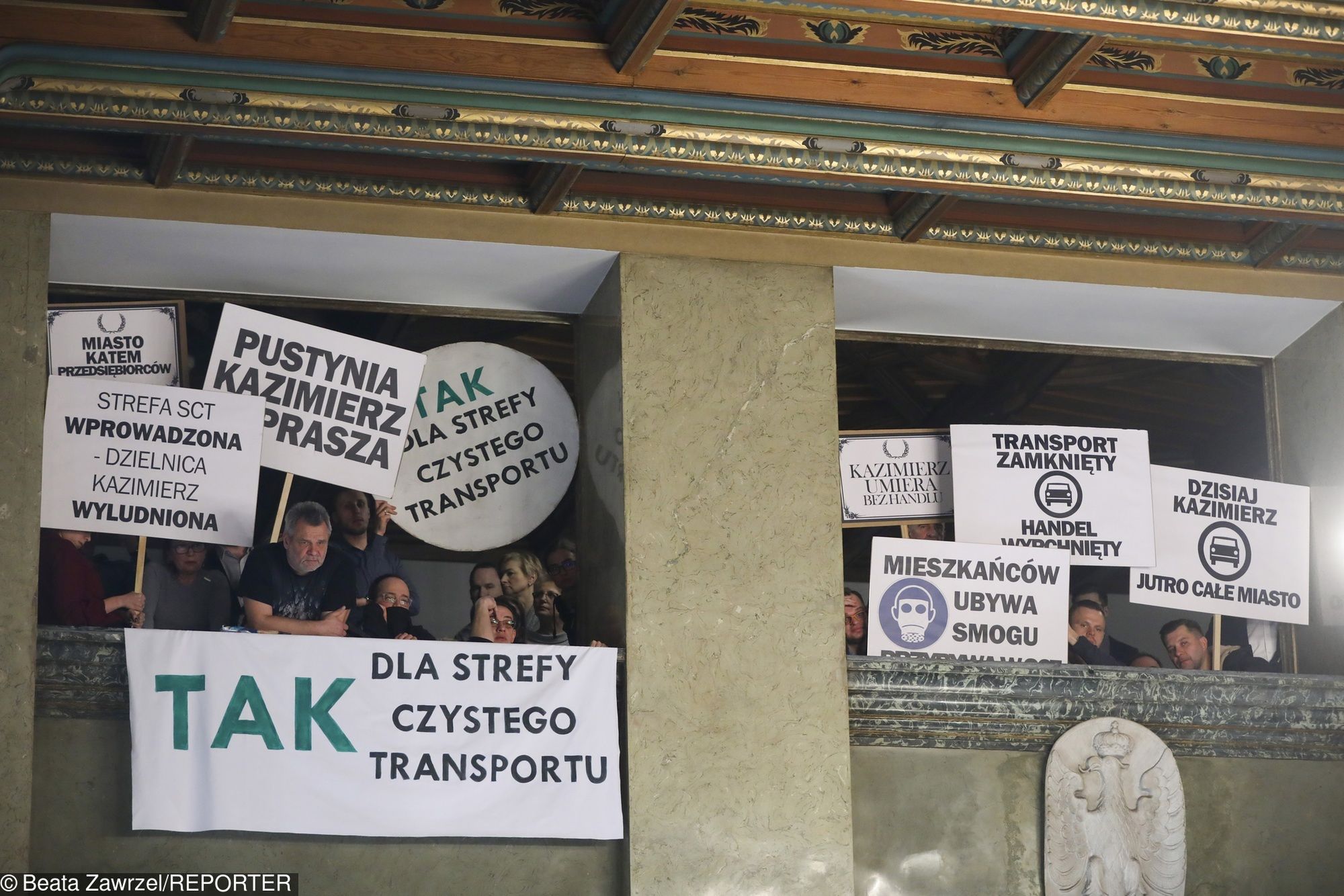Obrady dotyczące Strefy Czystego Transportu (fot. Beata Zawrzel/REPORTER)