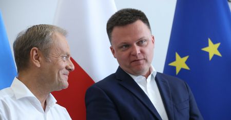 Spotkanie Hołowni i Tuska. Chodzi o powołanie rządu