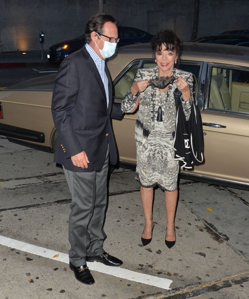 Joan Collins z piątym mężem Percy Gibsonem.
