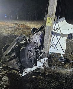 Makabryczny wypadek. Audi wjechało pod pociąg