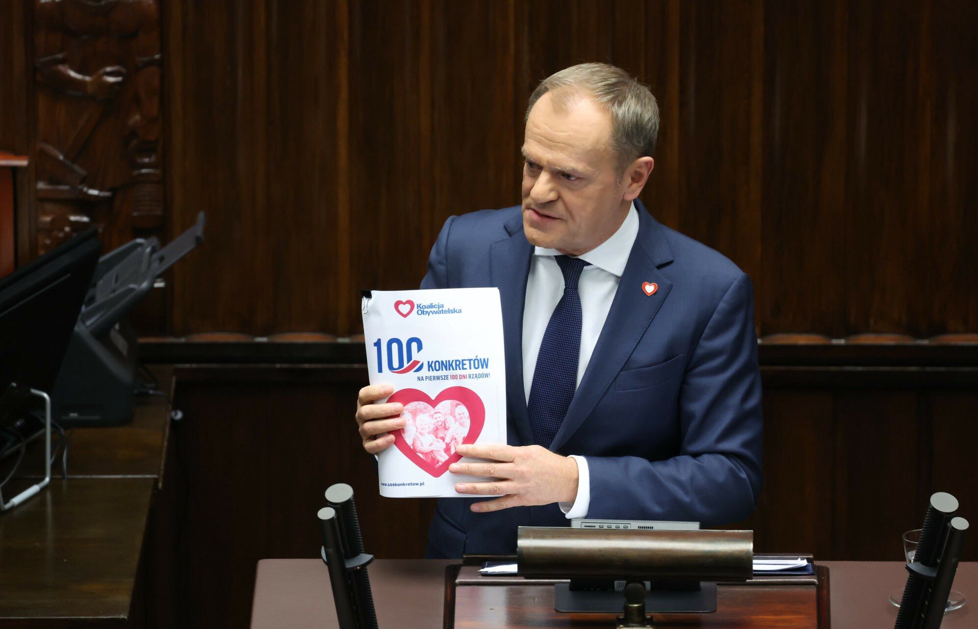 Ekspert od mowy ciała ocenia expose Donalda Tuska