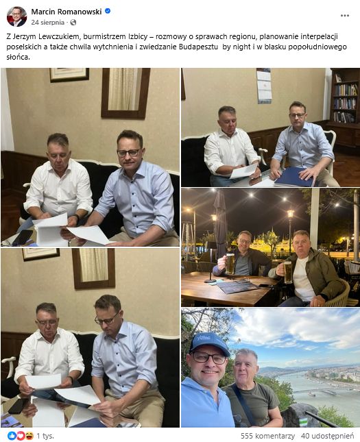 Marcin Romanowski z Jerzym Lewczukiem