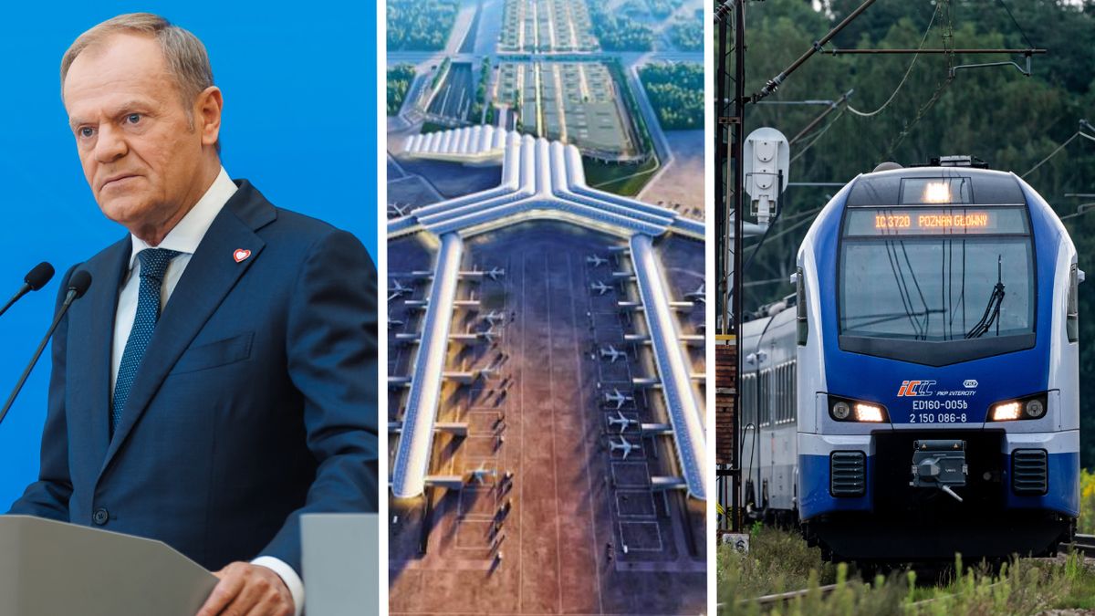 Donald Tusk ogłosił zmiany w projekcie CPK. Dał zielone światło na budowę lotniska w Baranowie